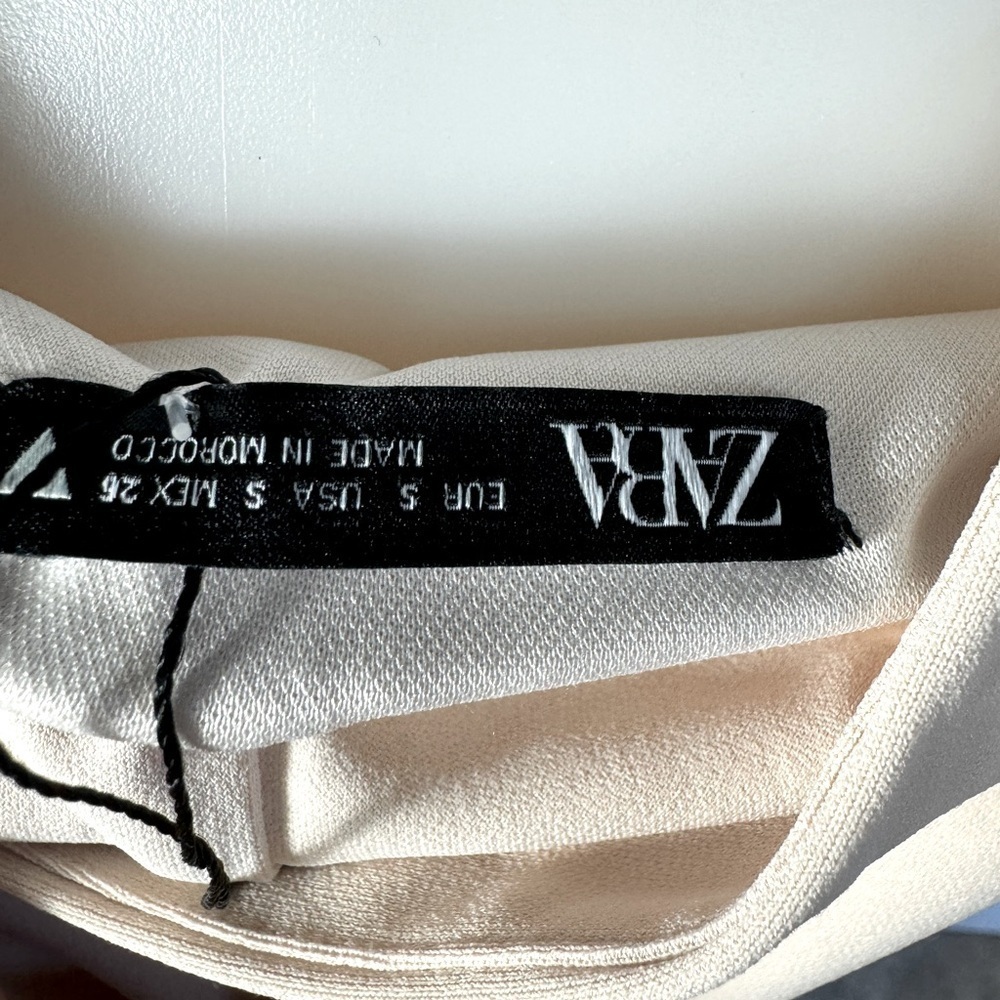 Zara NWT hooded dress open back long sleeve size small - Picture 12 of 12